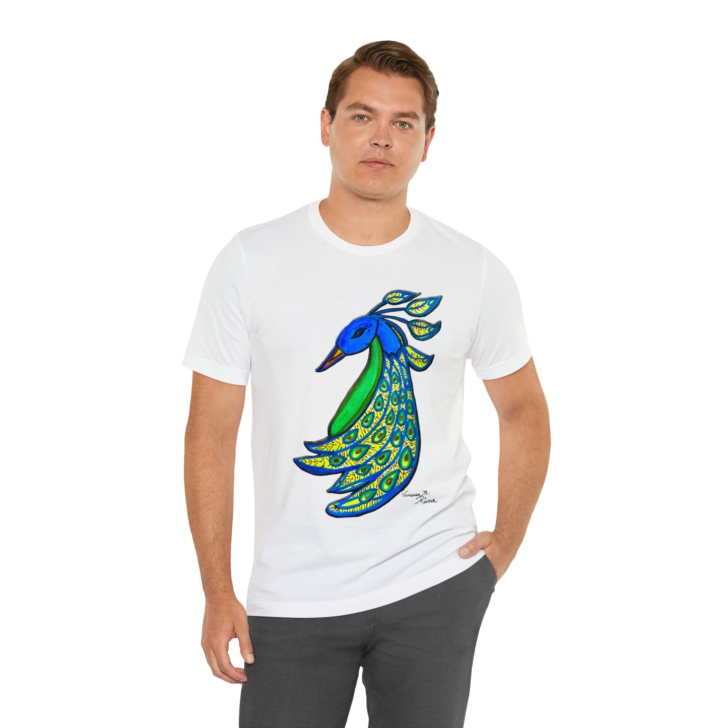 Peacock - Unisex Jersey Short Sleeve Tee