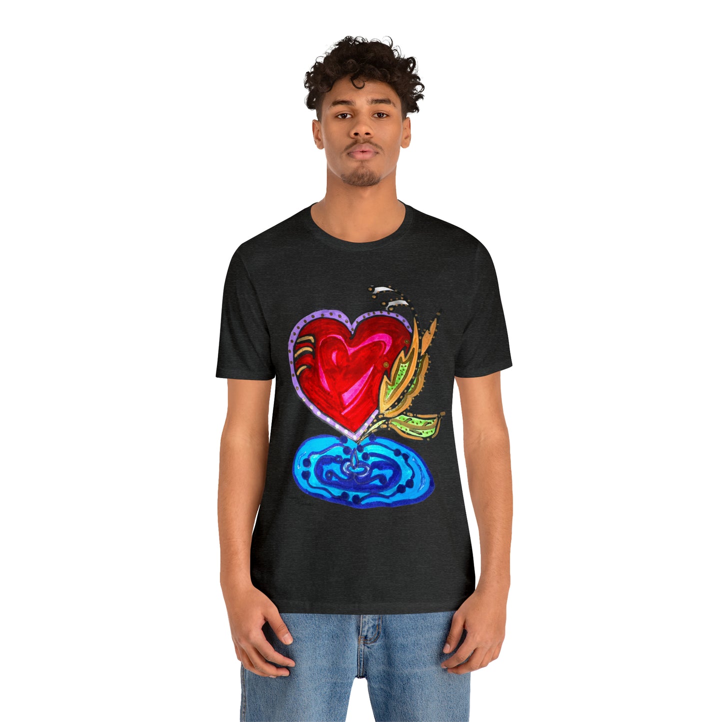 Heart - Unisex Jersey Short Sleeve Tee