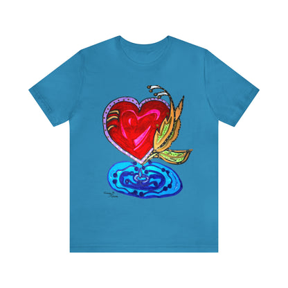 Heart - Unisex Jersey Short Sleeve Tee