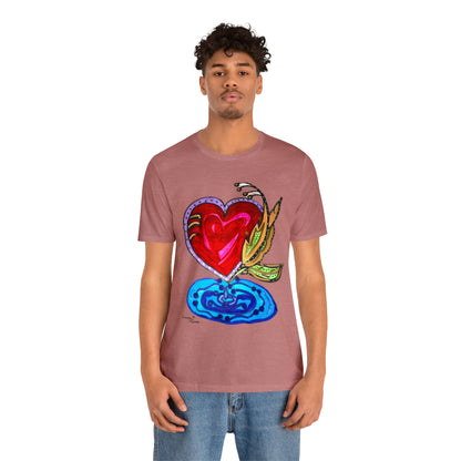 Heart - Unisex Jersey Short Sleeve Tee