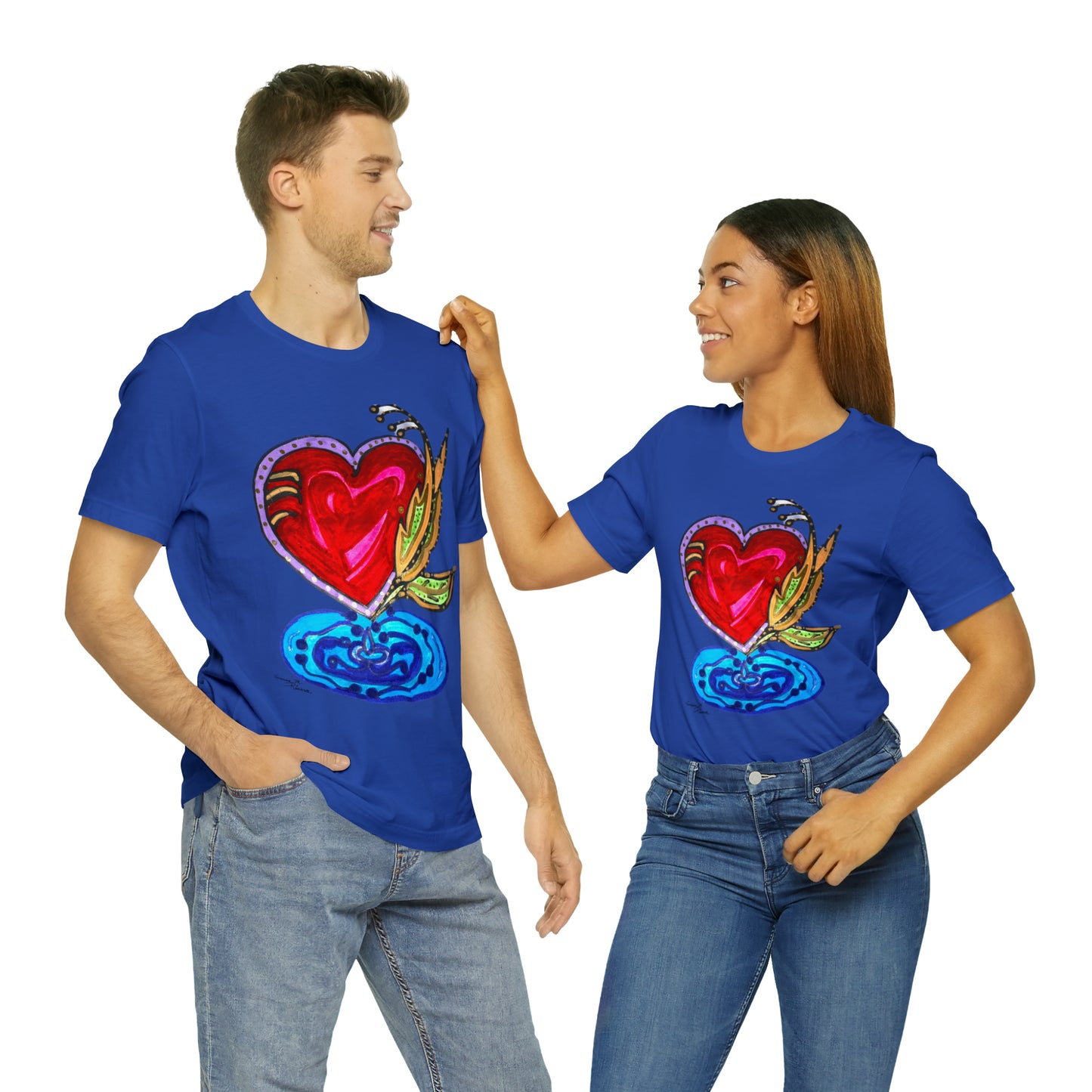 Heart - Unisex Jersey Short Sleeve Tee