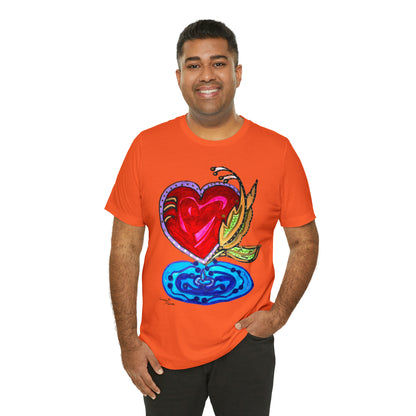 Heart - Unisex Jersey Short Sleeve Tee