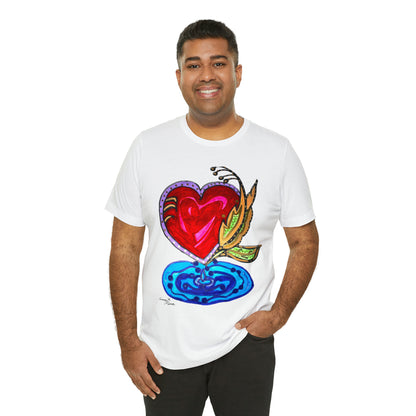 Heart - Unisex Jersey Short Sleeve Tee