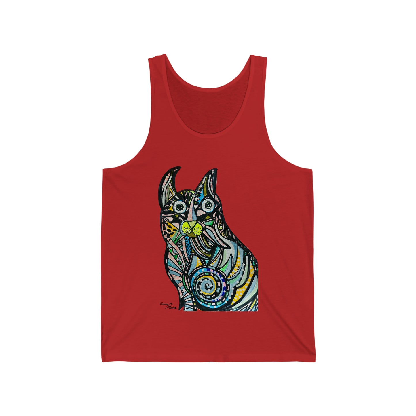 Cat - Unisex Jersey Tank