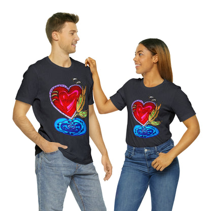 Heart - Unisex Jersey Short Sleeve Tee