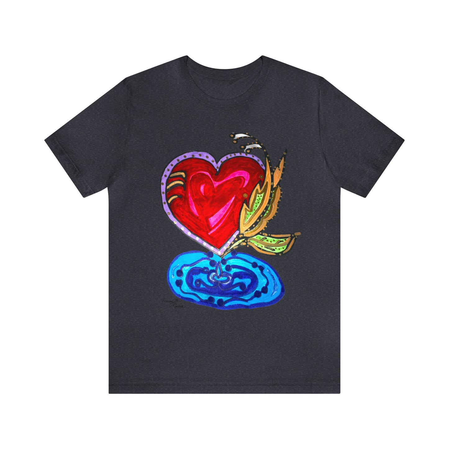 Heart - Unisex Jersey Short Sleeve Tee