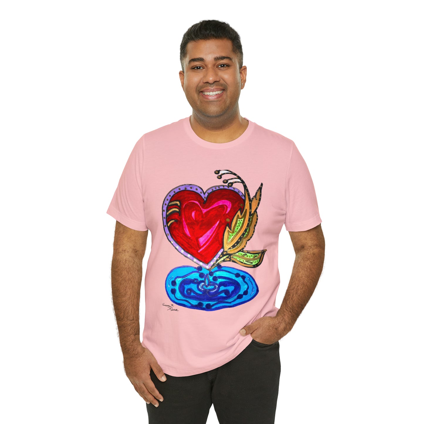 Heart - Unisex Jersey Short Sleeve Tee