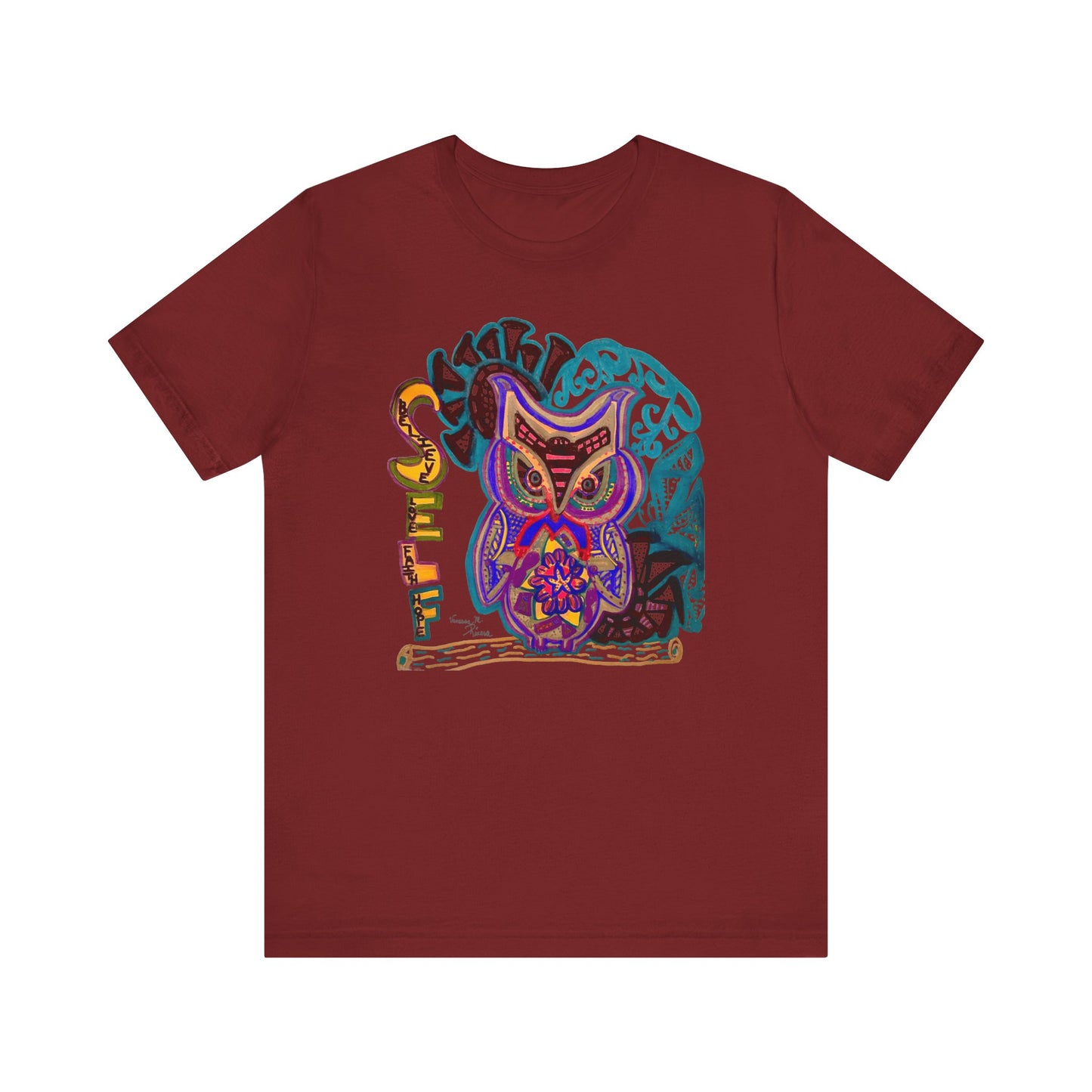 Owl - Unisex Jersey Short Sleeve Tee