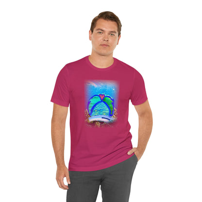 dolphin - Unisex Jersey Short Sleeve Tee