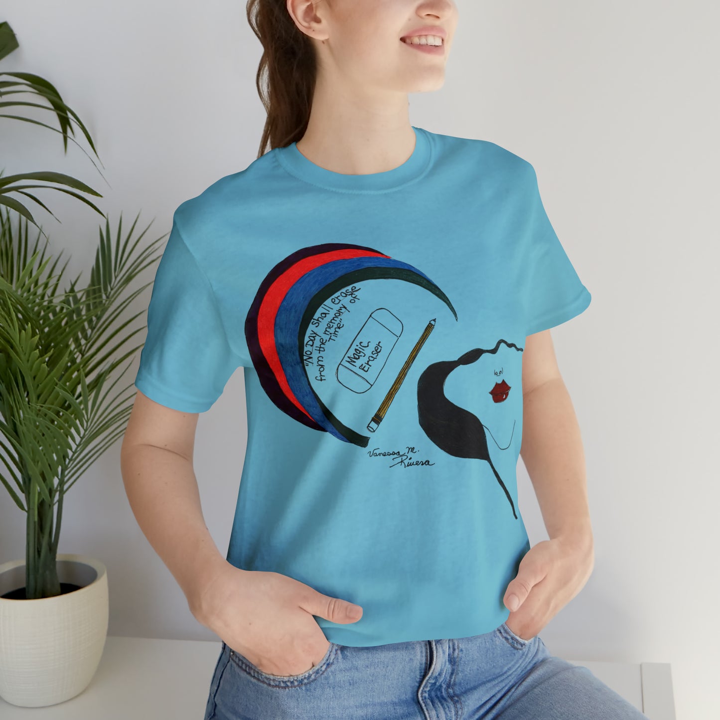 Rainbow Lady - Unisex Jersey Short Sleeve Tee