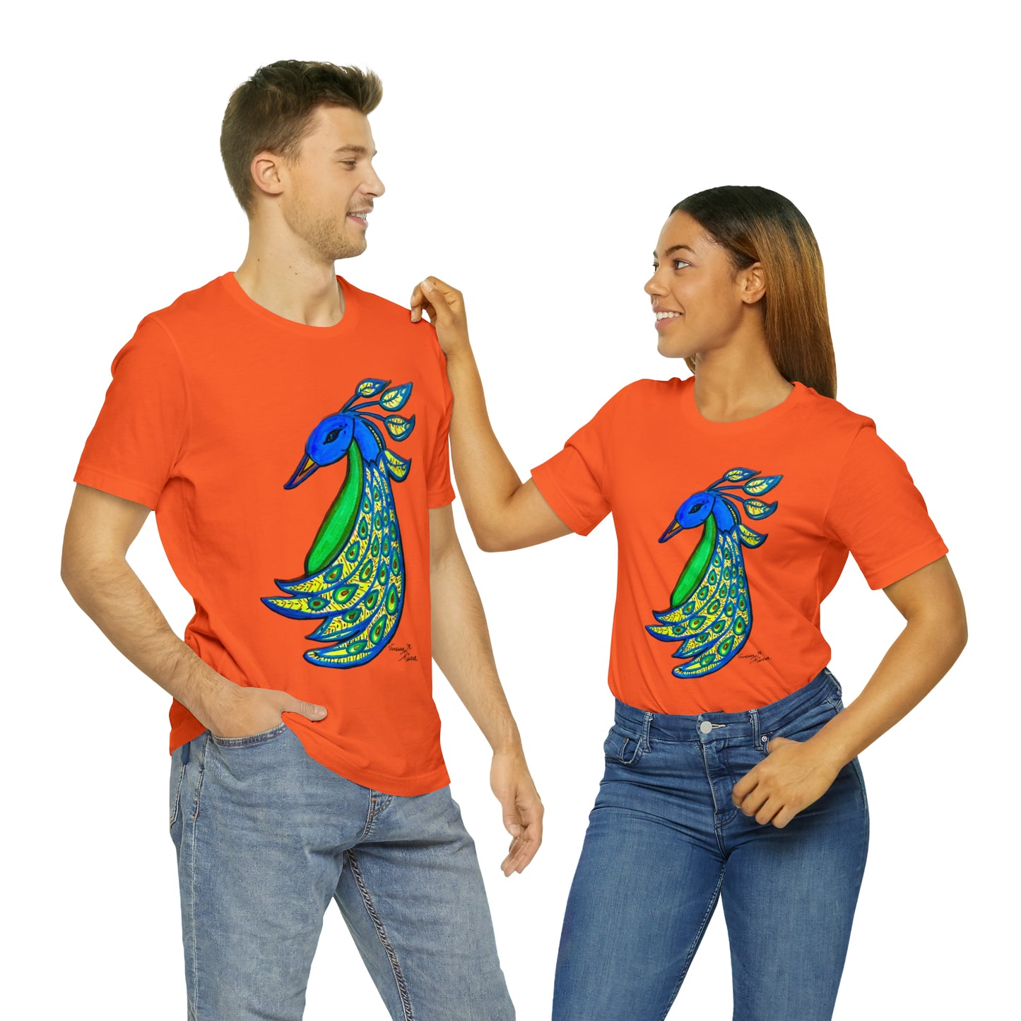 Peacock - Unisex Jersey Short Sleeve Tee