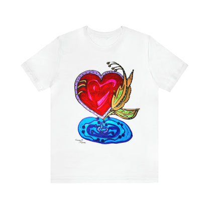 Heart - Unisex Jersey Short Sleeve Tee