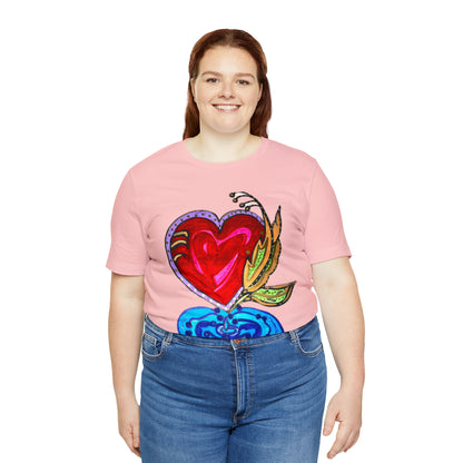 Heart - Unisex Jersey Short Sleeve Tee