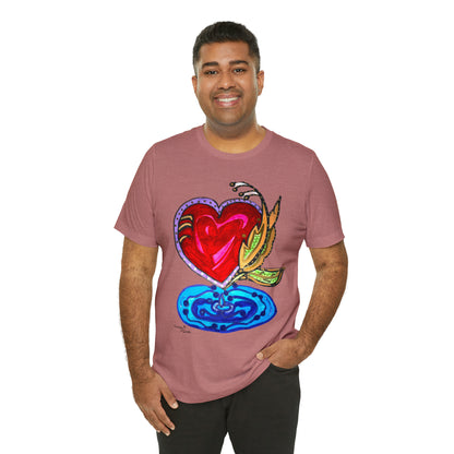 Heart - Unisex Jersey Short Sleeve Tee