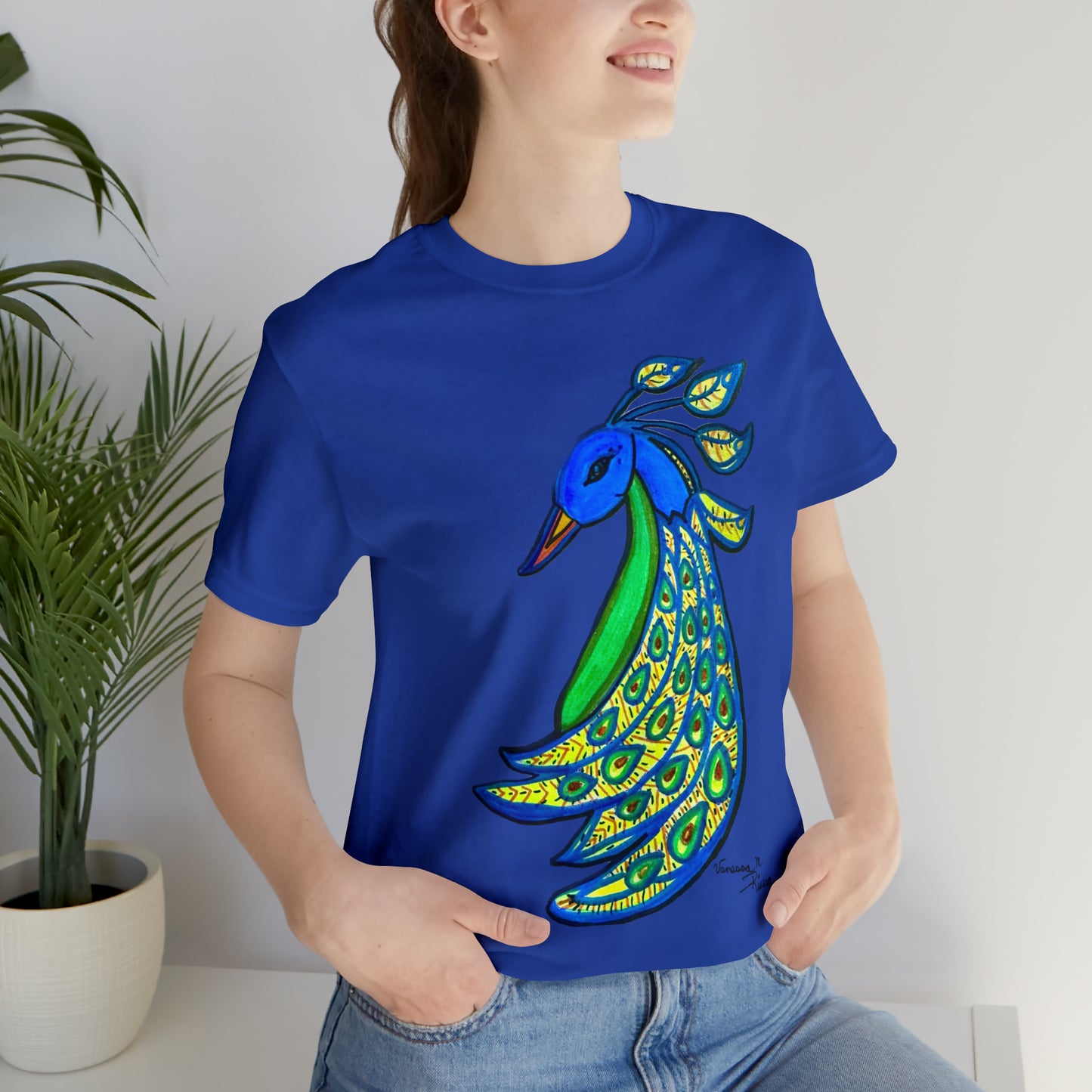 Peacock - Unisex Jersey Short Sleeve Tee