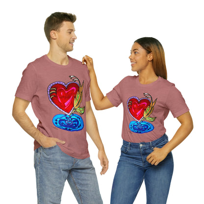 Heart - Unisex Jersey Short Sleeve Tee