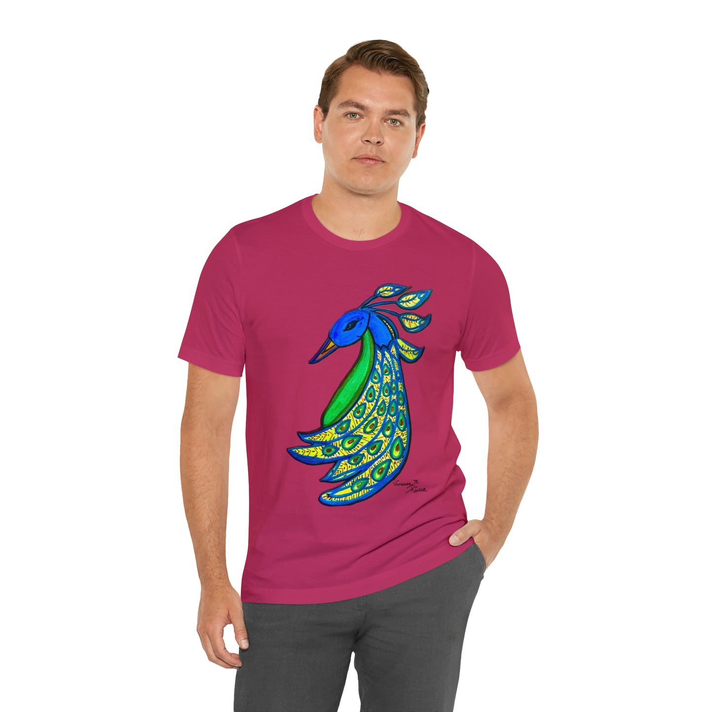 Peacock - Unisex Jersey Short Sleeve Tee