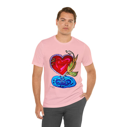 Heart - Unisex Jersey Short Sleeve Tee