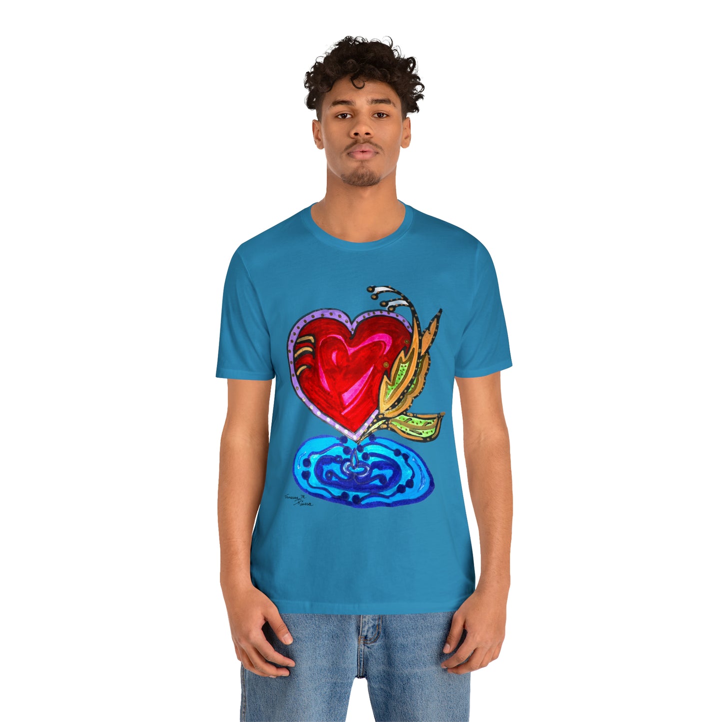 Heart - Unisex Jersey Short Sleeve Tee