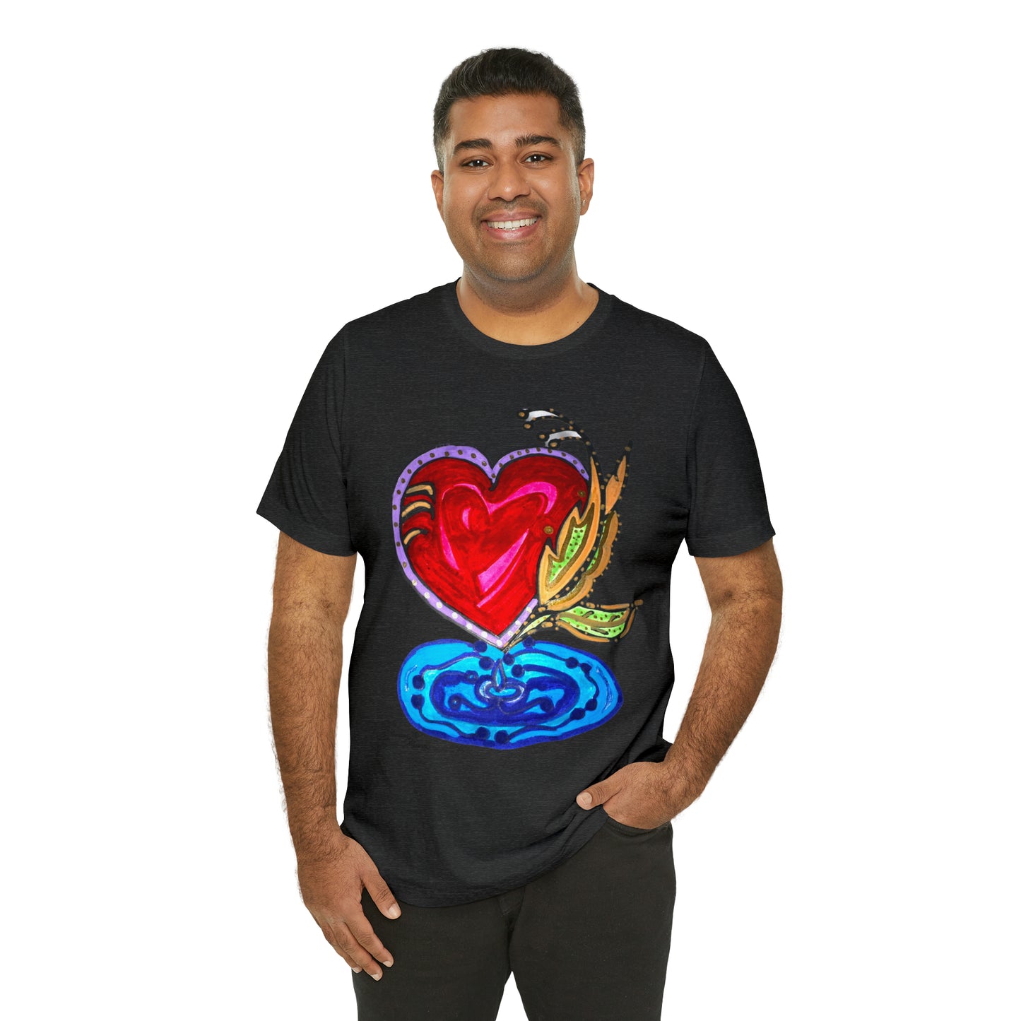 Heart - Unisex Jersey Short Sleeve Tee