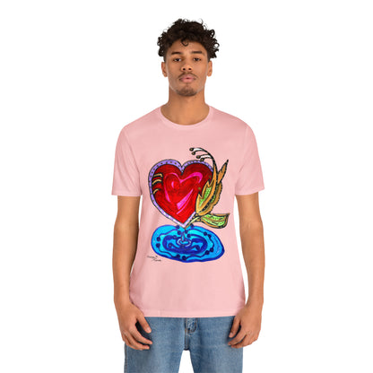 Heart - Unisex Jersey Short Sleeve Tee