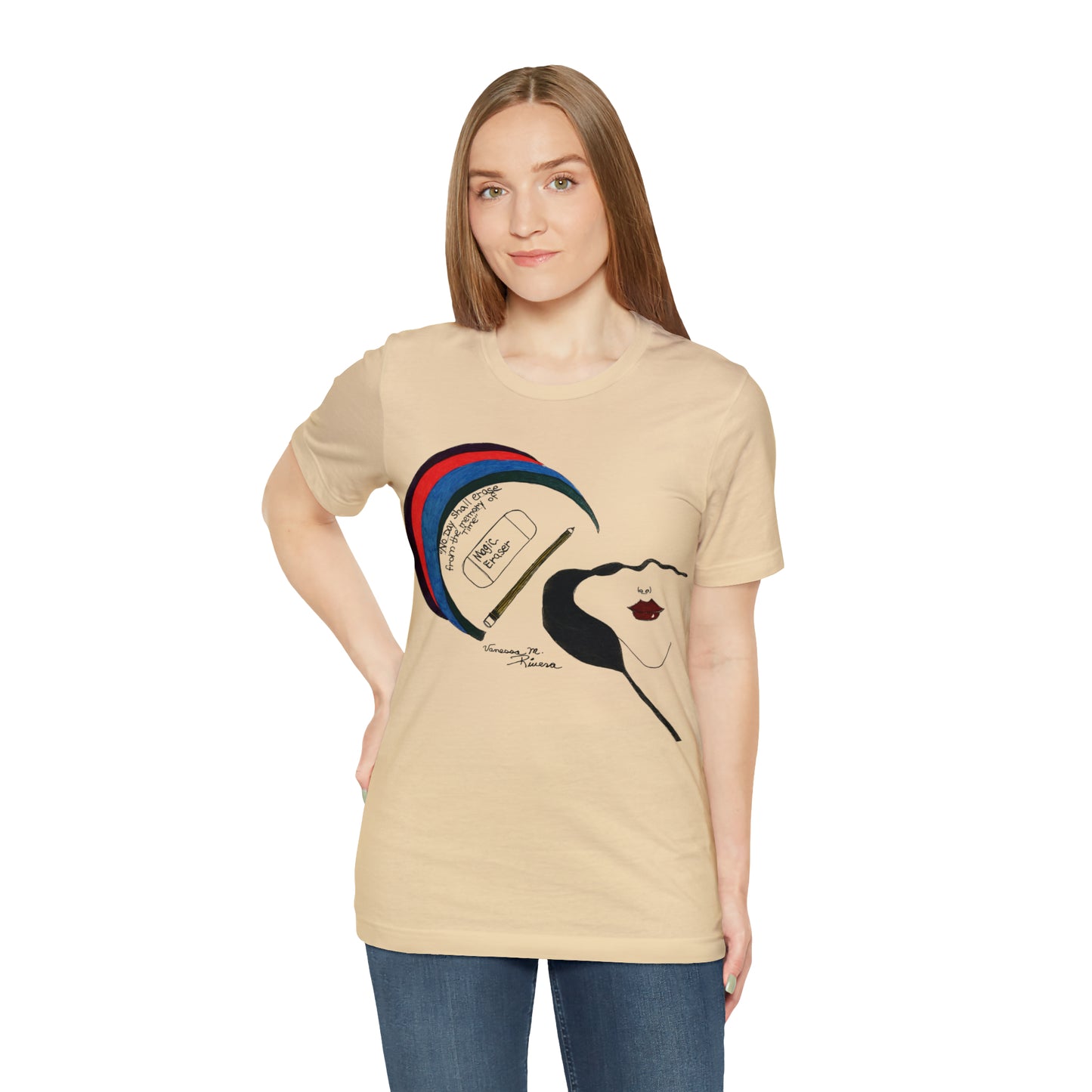 Rainbow Lady - Unisex Jersey Short Sleeve Tee