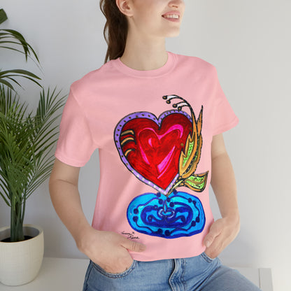 Heart - Unisex Jersey Short Sleeve Tee